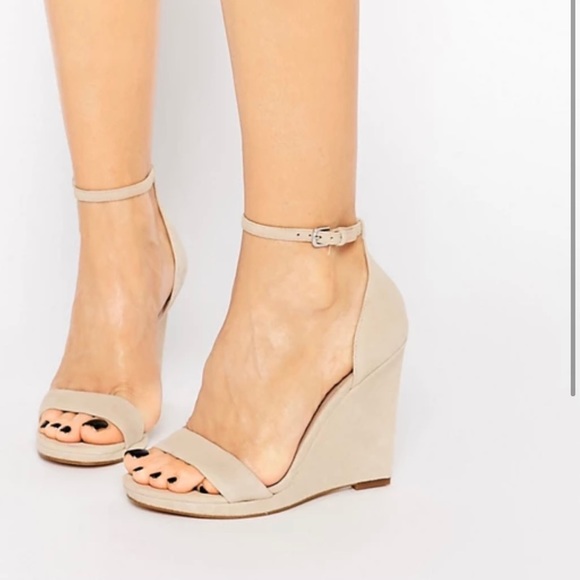 nude wedge sandal